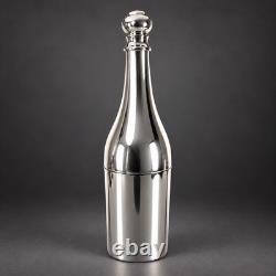 Stunning French L'Ecuyer Trompe-l'oil Silver Plated Champagne Bottle Cooler 40cm