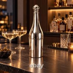 Stunning French L'Ecuyer Trompe-l'oil Silver Plated Champagne Bottle Cooler 40cm