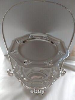 Stunning Original Antique English 2 Tier Silver Plate Cake Stand Great Quality