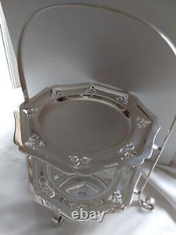 Stunning Original Antique English 2 Tier Silver Plate Cake Stand Great Quality