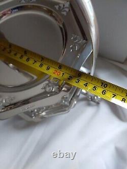 Stunning Original Antique English 2 Tier Silver Plate Cake Stand Great Quality