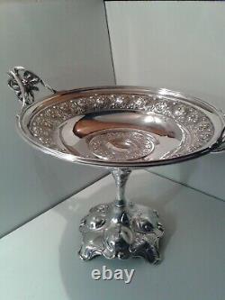 Stunning Original Art Nouveau Silver Plate Comport quality imposing tall