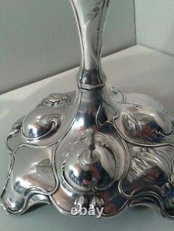 Stunning Original Art Nouveau Silver Plate Comport quality imposing tall