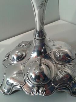 Stunning Original Art Nouveau Silver Plate Comport quality imposing tall