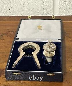 Stunning Vintage Asprey & Co Silver Plated Bar Tool Set