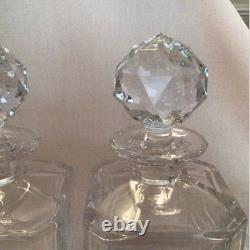 Stunning Vintage Tantalus, Three Cut Glass Decanters In A Silver Plate Tantalus