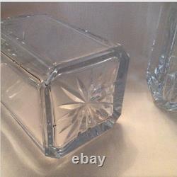 Stunning Vintage Tantalus, Three Cut Glass Decanters In A Silver Plate Tantalus