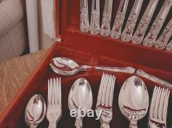 Superb 44 Pc Silver Plate KINGS Pattern CUTLERY CANTEEN -Cooper Ludlam Sheffield