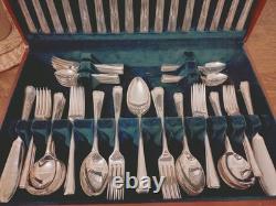 Superb 91 Pc Silver Plate HARLEY PATTERN Cutlery Set George Butler Sheffield