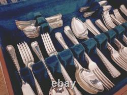 Superb 91 Pc Silver Plate HARLEY PATTERN Cutlery Set George Butler Sheffield