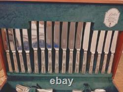 Superb 91 Pc Silver Plate HARLEY PATTERN Cutlery Set George Butler Sheffield