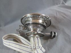 Superb Antique Silver Plated Hinks Walker & Hall Duplex Oil Lamp Burner