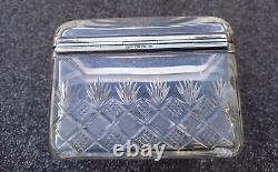 Superb Edwardian Cut Glass & Silver Plate Jewellery Box Casket WMF Factory