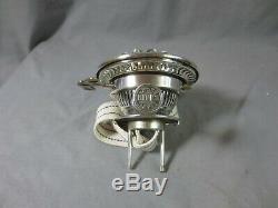 Superb Silver Plated Antique Victorian Brass Hinks Duplex Oil Lamp Burner