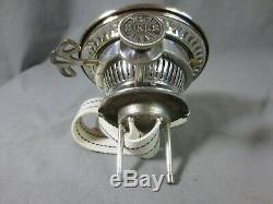 Superb Silver Plated Antique Victorian Brass Hinks Duplex Oil Lamp Burner