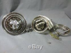 Superb Silver Plated Antique Victorian Brass Hinks Duplex Oil Lamp Burner