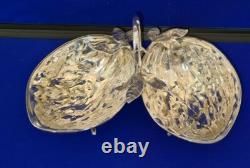 Superb Silver Plated Double Walnut Shaped Serving Dish Late 19th Century