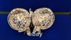Superb Silver Plated Double Walnut Shaped Serving Dish Late 19th Century