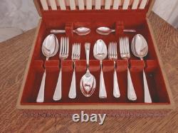 Superb Vintage 38 Pc EPNS Faux Bone CUTLERY CANTEEN SET Thos McCork Sheffield