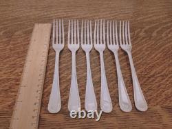 Superb Vintage 44 Pc BEAD PATTERN Silver Plate Cutlery Set Latham&Owen Sheffield