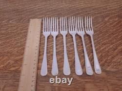 Superb Vintage 44 Pc BEAD PATTERN Silver Plate Cutlery Set Latham&Owen Sheffield