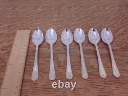 Superb Vintage 44 Pc BEAD PATTERN Silver Plate Cutlery Set Latham&Owen Sheffield