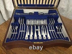 Superb Vintage 48 Piece ART DECO CUTLERY CANTEEN Geo Butler Sheffield 1930s