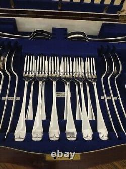 Superb Vintage 48 Piece ART DECO CUTLERY CANTEEN Geo Butler Sheffield 1930s