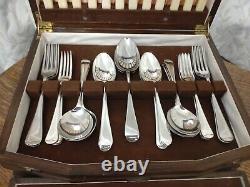 Superb Vintage 56 Piece EPNS ART DECO CUTLERY CANTEEN Made in Sheffield 1930s