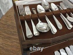 Superb Vintage 56 Piece EPNS ART DECO CUTLERY CANTEEN Made in Sheffield 1930s