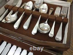 Superb Vintage 56 Piece EPNS ART DECO CUTLERY CANTEEN Made in Sheffield 1930s