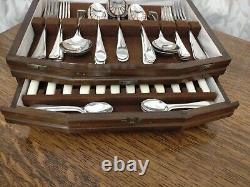 Superb Vintage 56 Piece EPNS ART DECO CUTLERY CANTEEN Made in Sheffield 1930s