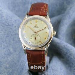 Swiss 1950' Omega 2596 Bumper Automatic Factory Original Dial Gold Plated Watch