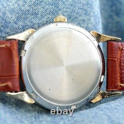 Swiss 1950' Omega 2596 Bumper Automatic Factory Original Dial Gold Plated Watch