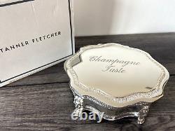 Tanner Fletcher Silver Plated Champagne Taste Jewelry Trinket Box Retail £265