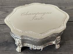 Tanner Fletcher Silver Plated Champagne Taste Jewelry Trinket Box Retail £265