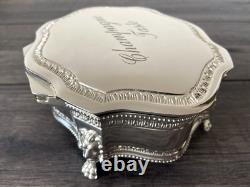 Tanner Fletcher Silver Plated Champagne Taste Jewelry Trinket Box Retail £265