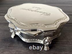 Tanner Fletcher Silver Plated Champagne Taste Jewelry Trinket Box Retail £265