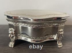 Tanner Fletcher Silver Plated Champagne Taste Jewelry Trinket Box Retail £265