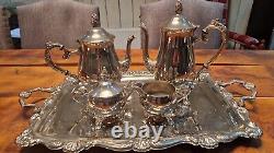 Tea, Coffee Service 5 Piece Vintage, Silver Plated Cavalier STUNNING CONDITION