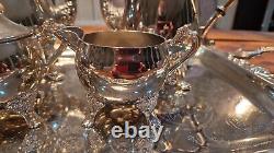 Tea, Coffee Service 5 Piece Vintage, Silver Plated Cavalier STUNNING CONDITION