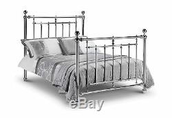 The Empress Chrome Plated Steel Bed in Double 4'6 135cm or Kingsize 5ft 150cm