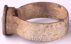 Trench art set Rifle Soldier's ring Gun Military Army Force War art Mans jewelry