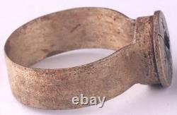 Trench art set Rifle Soldier's ring Gun Military Army Force War art Mans jewelry