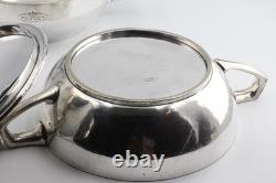 Two Lidded Silver Plated Serving Dishes Konigl. Kurhaus Bad Oeynhausen