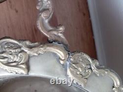 Two Moroccan Antique Silver-Plated Tyafers, Handcrafted