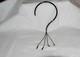 UNUSUAL rare designer silver plated collar necklace S-shape, snake chain tassels
