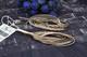 Ukraine STERLING SILVER 925 earrings gold plated jewelry 9k beautiful old stoc