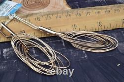 Ukraine STERLING SILVER 925 earrings gold plated jewelry 9k beautiful old stoc