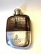 Unique Antique TAIPO Silver Plate Crocodile Skin Hip Flask with History